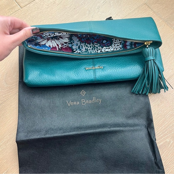 New teal Vera Bradley Elise clutch purse - Picture 2 of 7